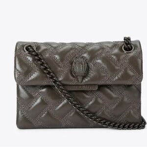 Kurt Geiger- Mini Kensington Drench Purse in Dark Brown